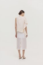 IMAYA DRAPED LINEN TOP