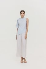 IMAYA DRAPED LINEN TOP