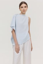 IMAYA DRAPED LINEN TOP
