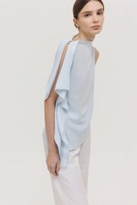 IMAYA DRAPED LINEN TOP