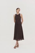 ODESSA BIAS CUT MIDI DRESS
