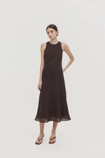 ODESSA BIAS CUT MIDI DRESS