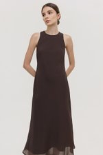 ODESSA BIAS CUT MIDI DRESS