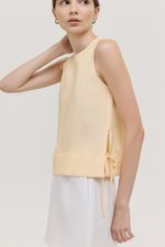 MARLOW SIDE TIE LINEN TOP