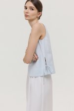 MARLOW SIDE TIE LINEN TOP