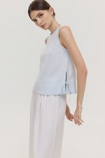 MARLOW SIDE TIE LINEN TOP