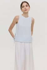 MARLOW SIDE TIE LINEN TOP