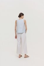 MARLOW SIDE TIE LINEN TOP