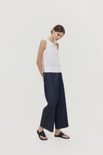MARLOW SIDE TIE LINEN TOP