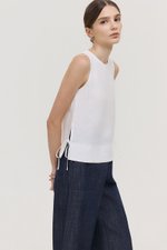 MARLOW SIDE TIE LINEN TOP