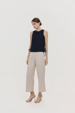 MARLOW SIDE TIE LINEN TOP