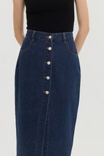 MARC BUTTONDOWN DENIM MIDI SKIRT