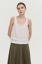 ASTA SHEER DOUBLE LAYERED TOP