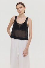 ASTA SHEER DOUBLE LAYERED TOP