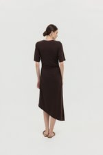 OLESYA RUCHED WAIST TEE DRESS