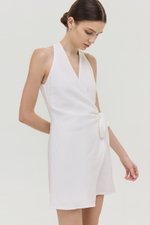 KARLYN LINEN WRAP ROMPER