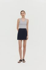 KYRA STRIPE LINEN SKORTS