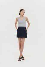 KYRA STRIPE LINEN SKORTS