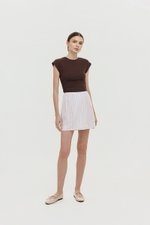 KYRA STRIPE LINEN SKORTS