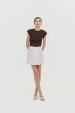 KYRA STRIPE LINEN SKORTS