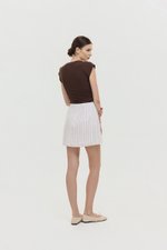 KYRA STRIPE LINEN SKORTS