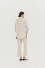 ZELDA OVERSIZED STRIPED POCKET SHIRT