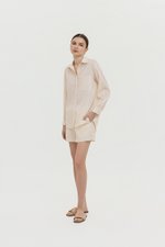 ZELDA OVERSIZED STRIPED POCKET SHIRT
