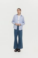 ZELDA OVERSIZED STRIPED POCKET SHIRT