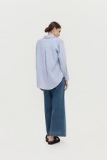 ZELDA OVERSIZED STRIPED POCKET SHIRT