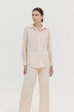 ZELDA OVERSIZED STRIPED POCKET SHIRT