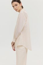 ZELDA OVERSIZED STRIPED POCKET SHIRT