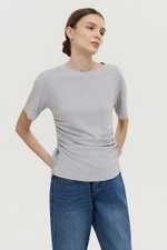 IZZY SIDE RUCHED TEE