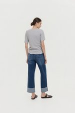 IZZY SIDE RUCHED TEE