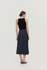 JUSTINA DENIM BIAS SKIRT