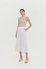 RYLAND HIGHWAIST CROPPED WIDE LEG CULOTTES