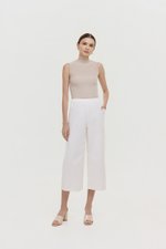 RYLAND HIGHWAIST CROPPED WIDE LEG CULOTTES