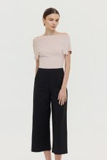 RYLAND HIGHWAIST CROPPED WIDE LEG CULOTTES