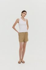 KYLEE TOGA ASYMMETRICAL RIBBED TOP