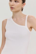 KYLEE TOGA ASYMMETRICAL RIBBED TOP
