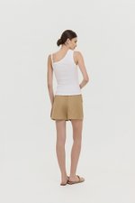 KYLEE TOGA ASYMMETRICAL RIBBED TOP