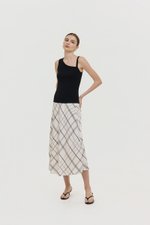 KYLEE TOGA ASYMMETRICAL RIBBED TOP