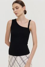 KYLEE TOGA ASYMMETRICAL RIBBED TOP