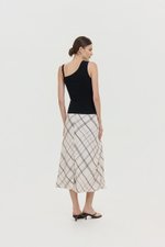 KYLEE TOGA ASYMMETRICAL RIBBED TOP
