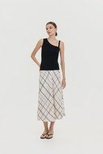 KYLEE TOGA ASYMMETRICAL RIBBED TOP