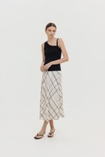 KYLEE TOGA ASYMMETRICAL RIBBED TOP