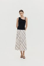 KYLEE TOGA ASYMMETRICAL RIBBED TOP