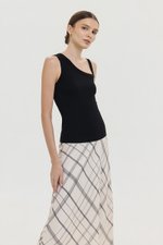 KYLEE TOGA ASYMMETRICAL RIBBED TOP