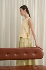 MARLOW SIDE TIE LINEN TOP