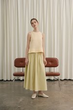 HANNAH PIN TUCK MIDI SKIRT (REGULAR)