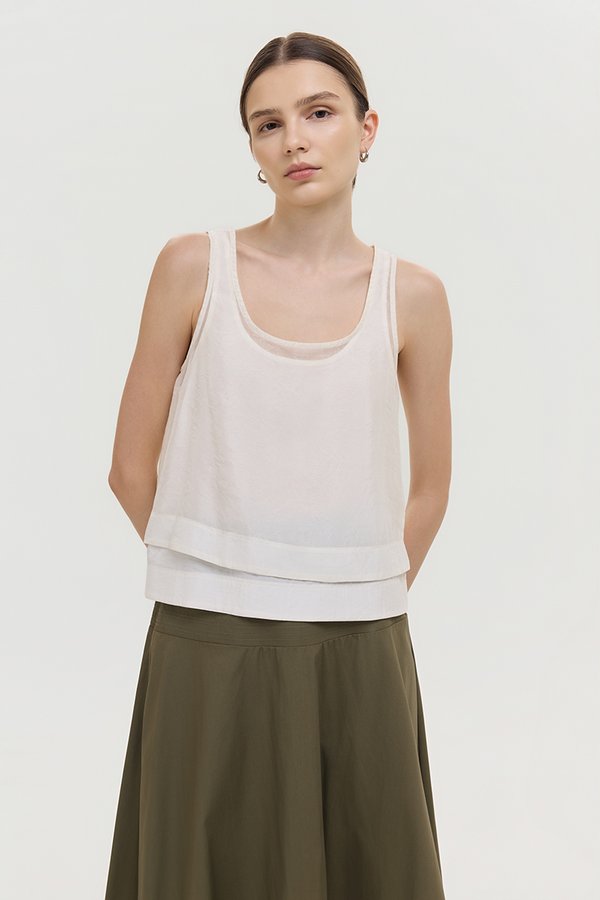 ASTA SHEER DOUBLE LAYERED TOP